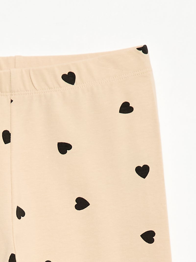 Legging largo de punto Beige - Kiabi