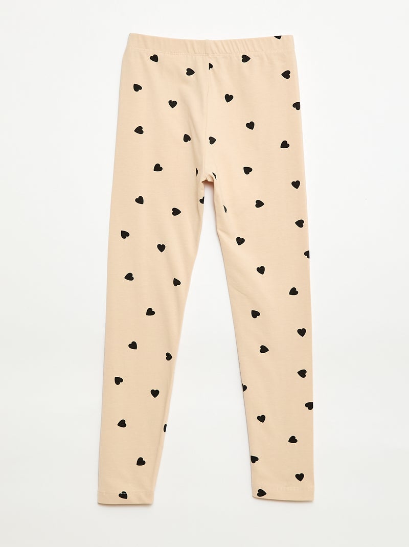 Legging largo de punto Beige - Kiabi