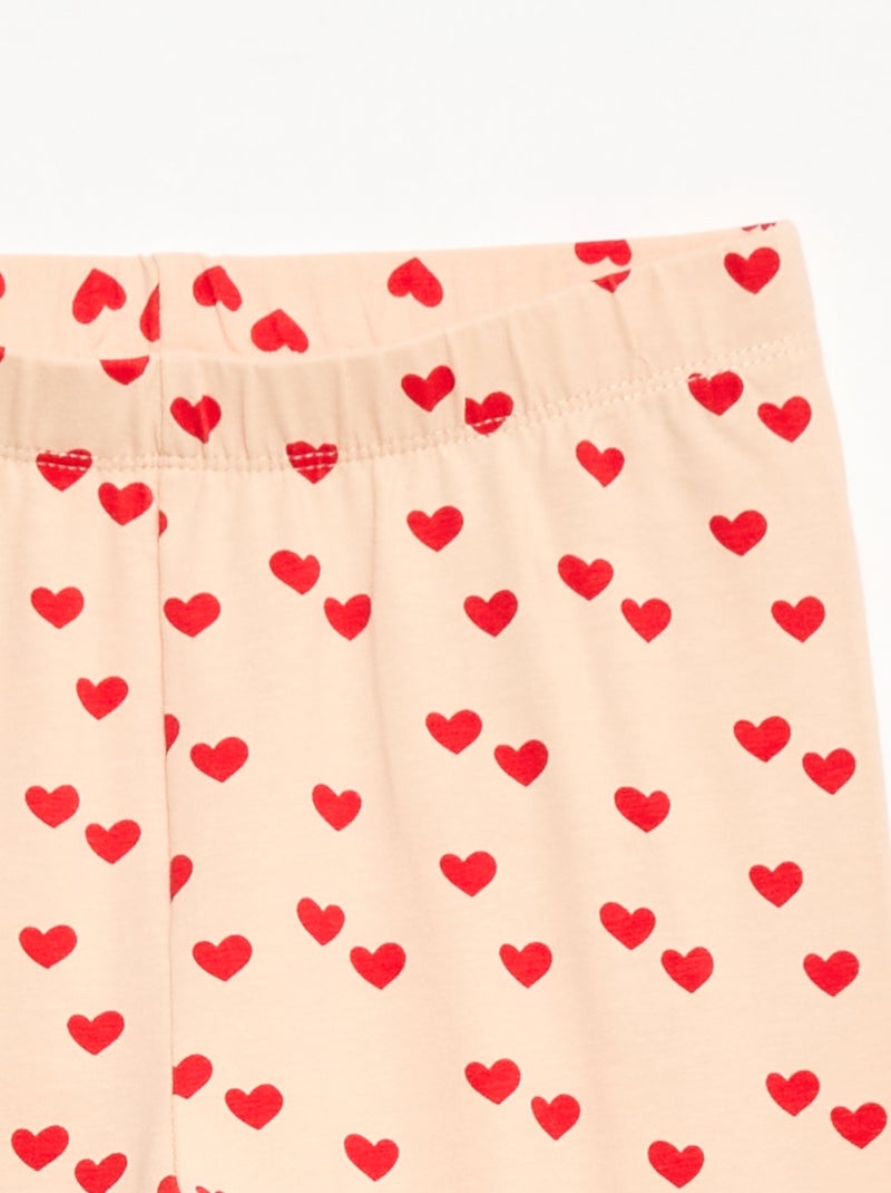 Legging largo de punto Rosa - Kiabi