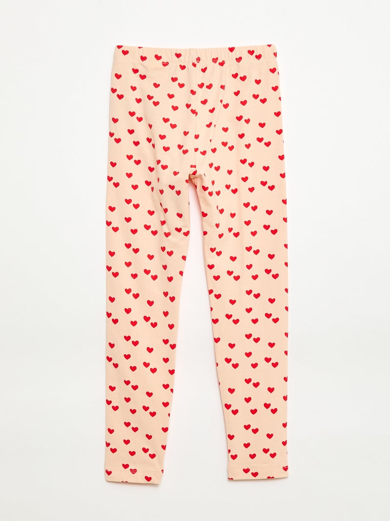 Legging largo de punto Rosa - Kiabi
