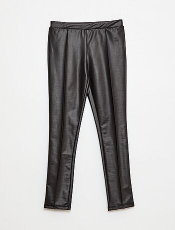 Legging largo en símil piel