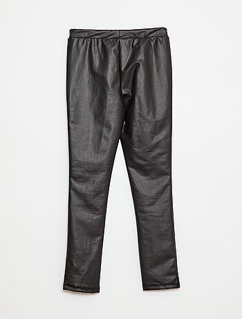 Legging largo en símil piel