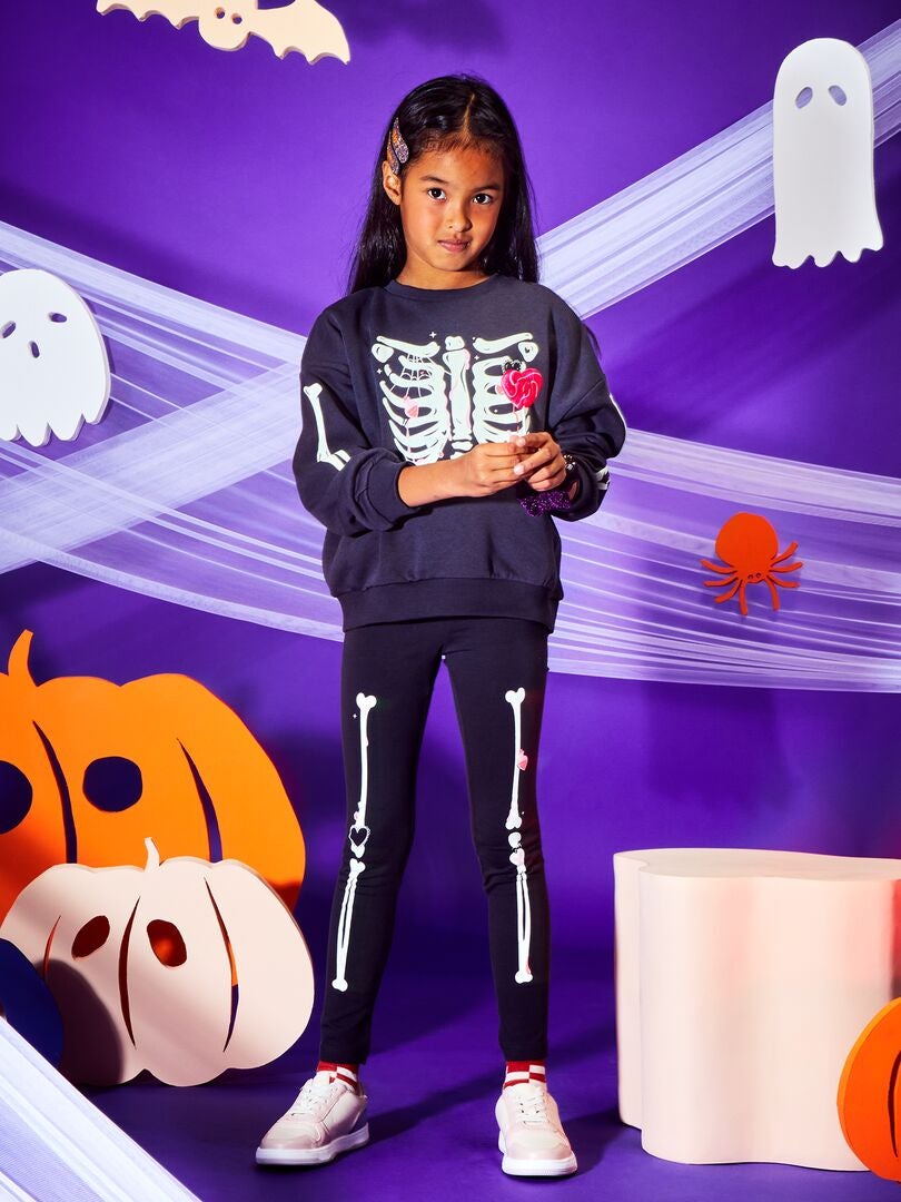 Legging largo 'esqueleto' - Halloween PHAN_SKEL - Kiabi