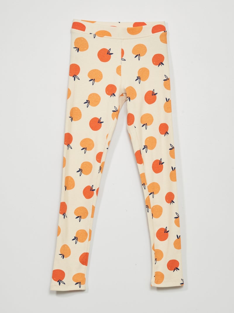 Legging largo estampado BLANCO - Kiabi