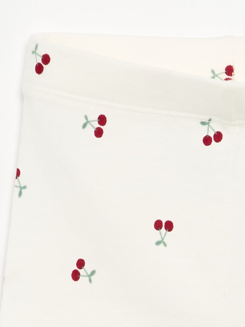 Legging largo estampado Blanco - Kiabi