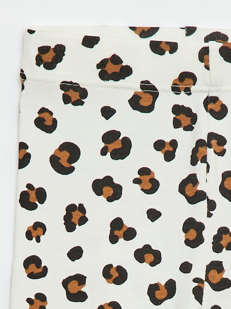 Legging largo estampado Blanco - Kiabi