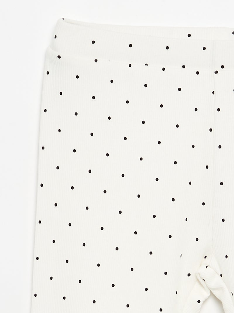 Legging largo estampado Blanco - Kiabi