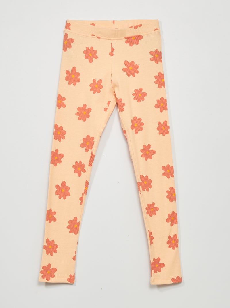 Legging largo estampado NARANJA - Kiabi