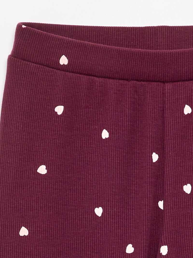 Legging largo estampado Purpura - Kiabi