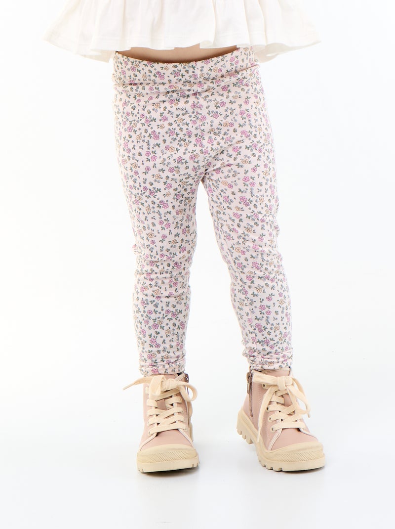 Legging largo estampado Rosa - Kiabi