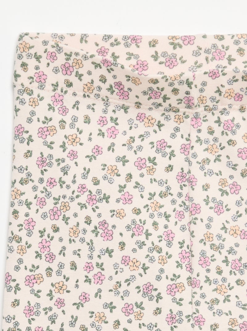 Legging largo estampado Rosa - Kiabi