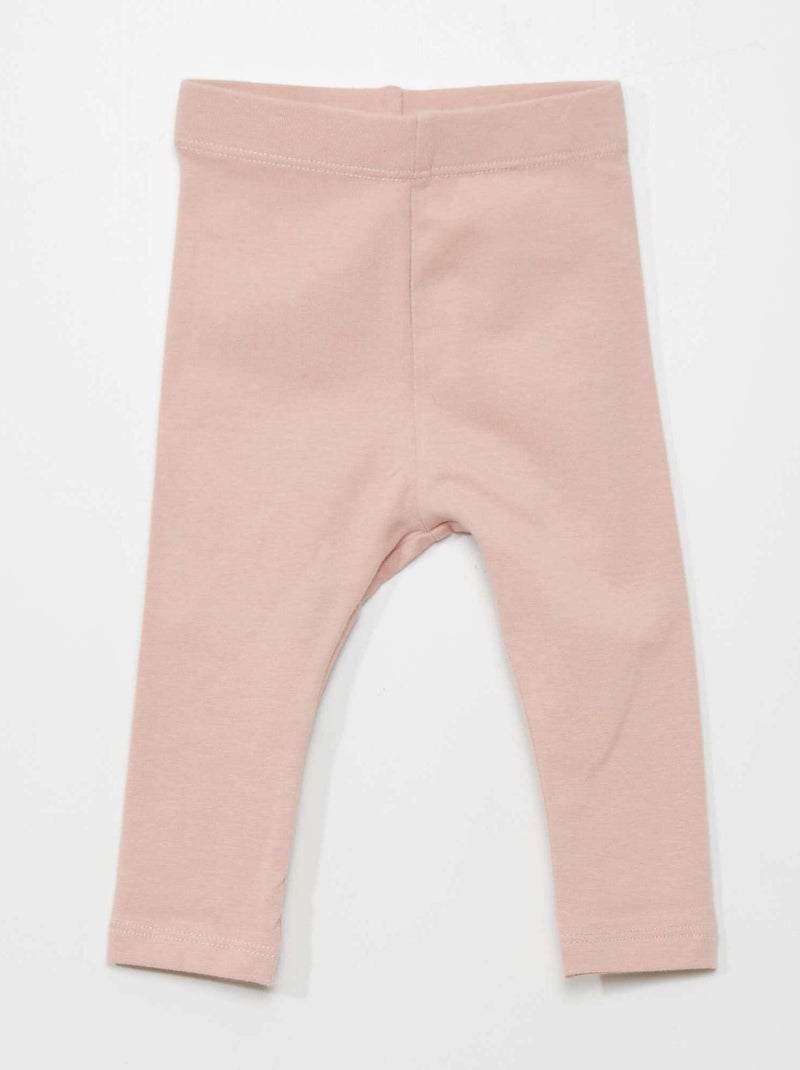 Legging largo liso de punto PURPURA - Kiabi