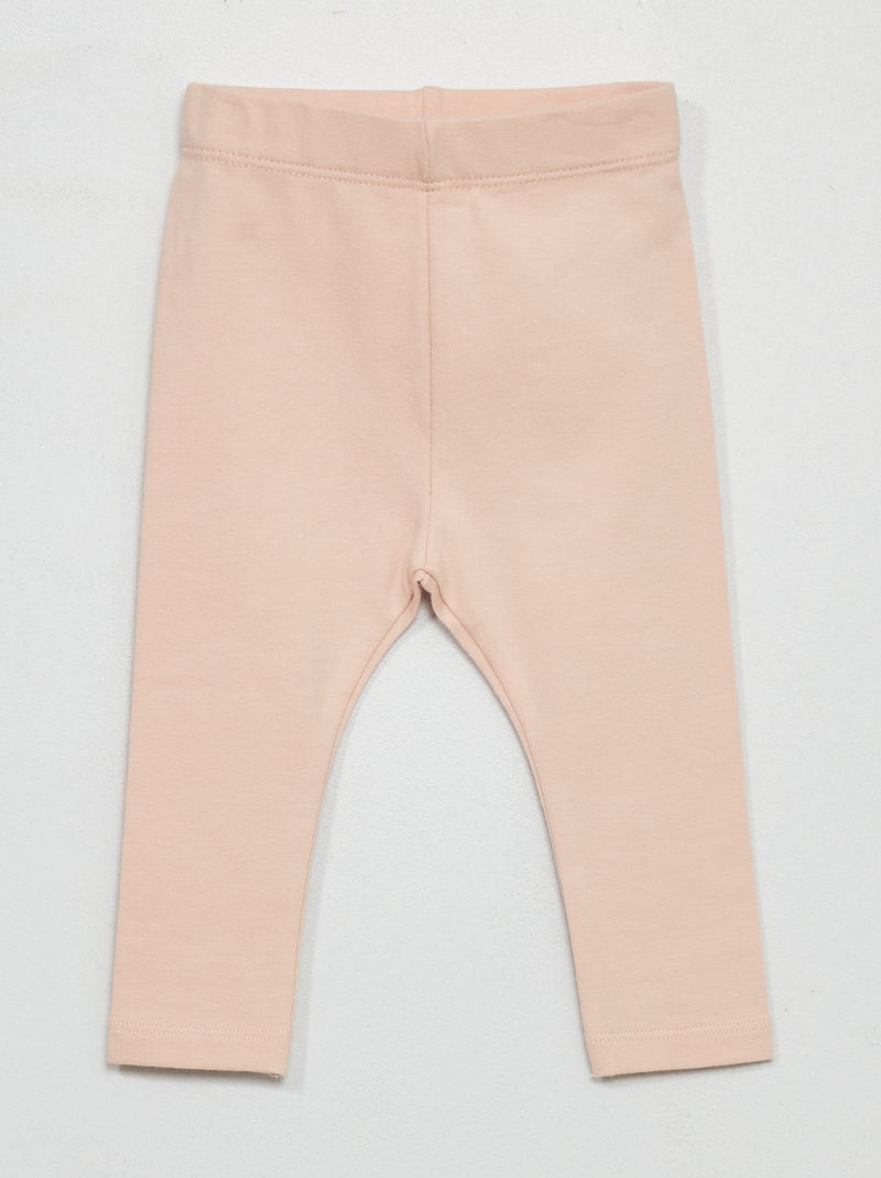 Legging largo liso de punto ROSA - Kiabi