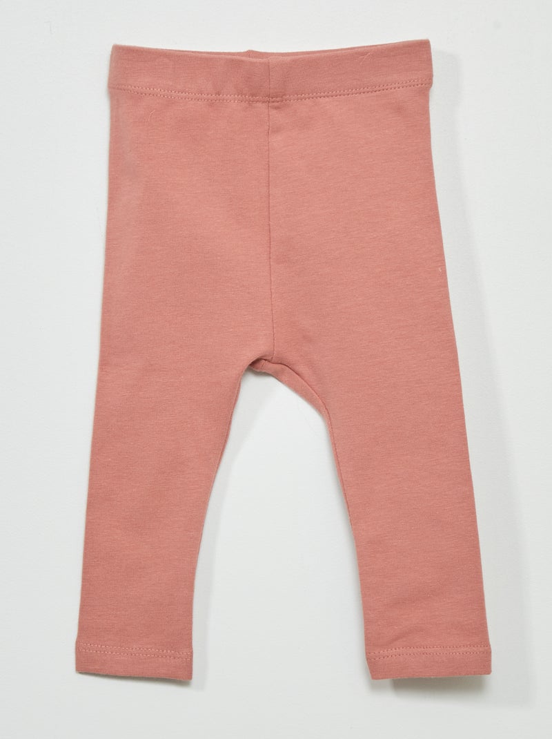 Legging largo liso de punto ROSA - Kiabi