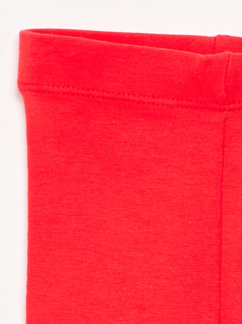 Legging largo liso Rojo - Kiabi