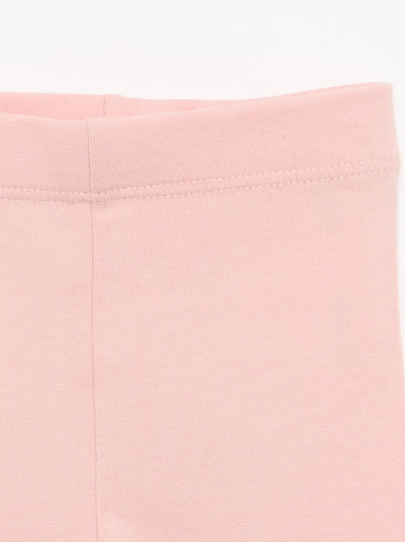 Legging largo liso Rosa - Kiabi