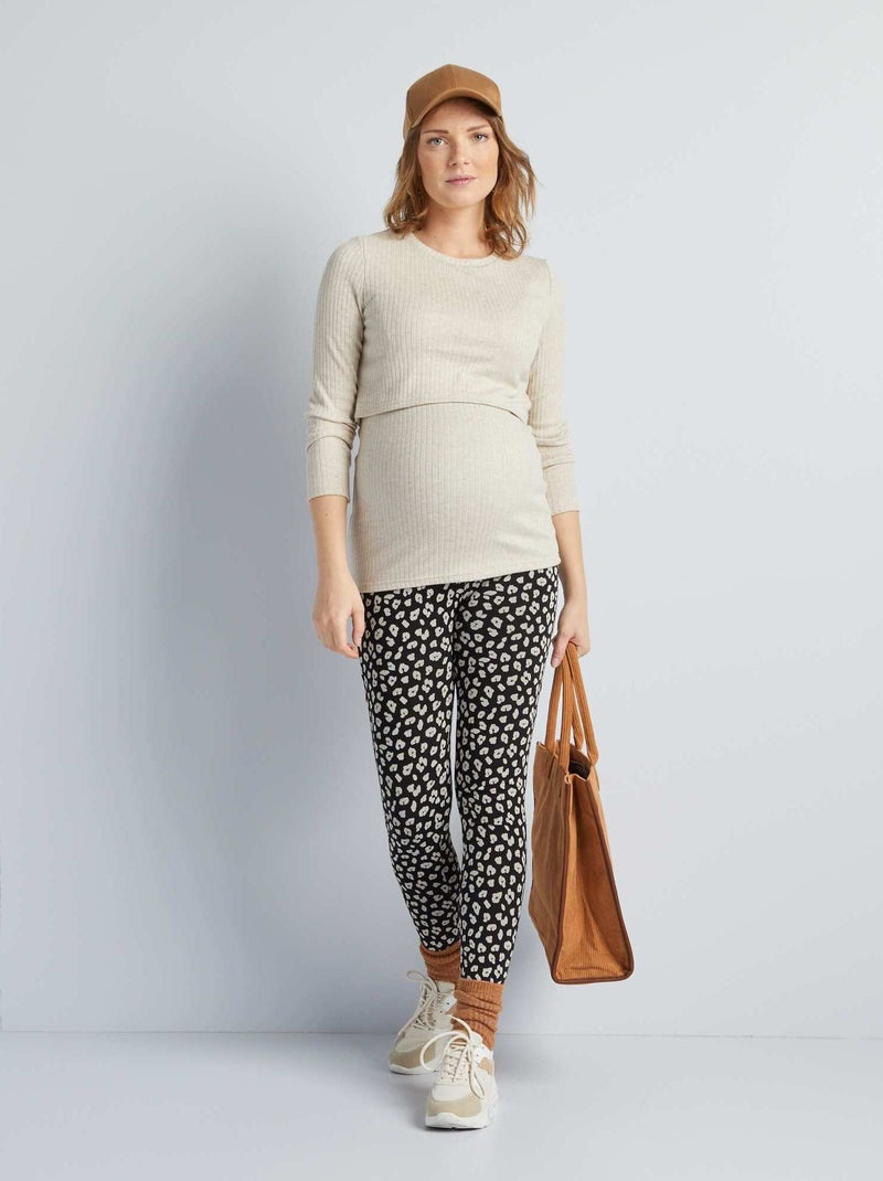 Legging largo premamá NEGRO - Kiabi