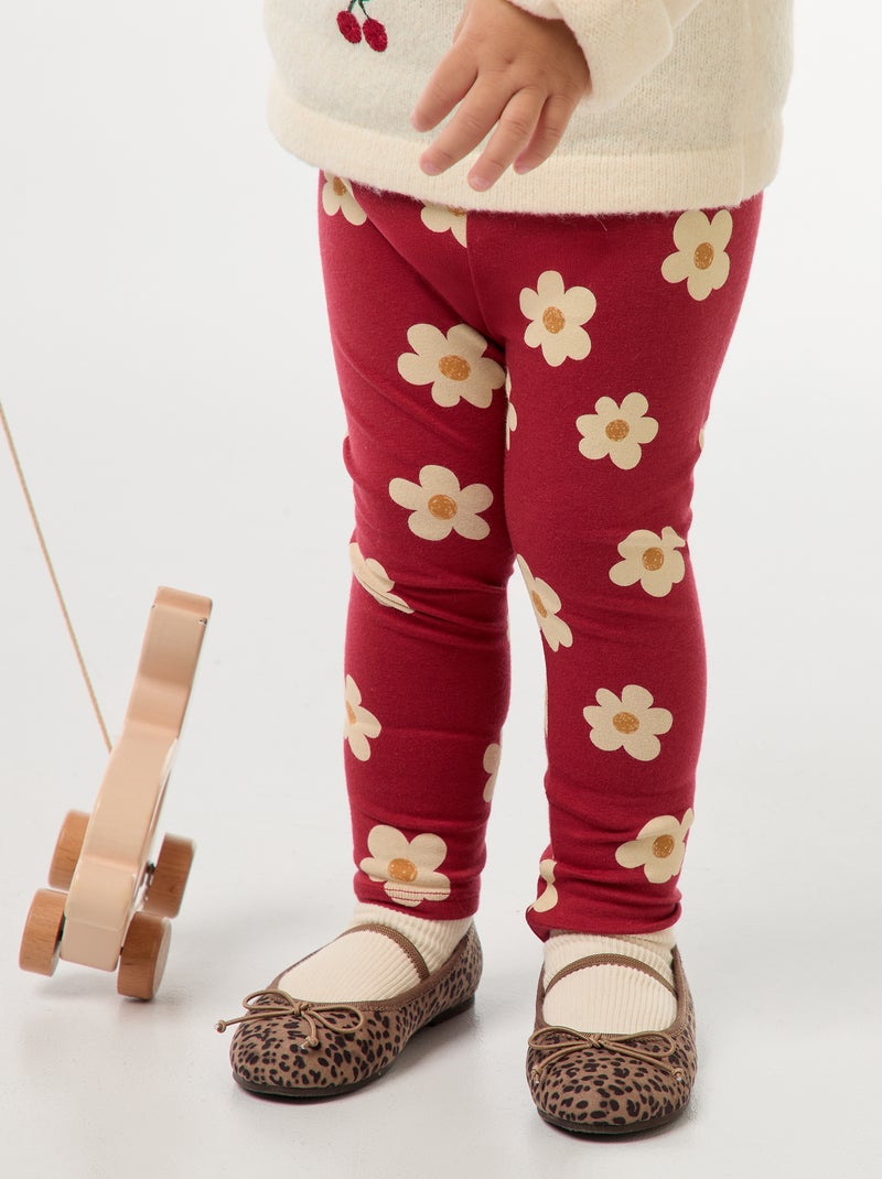 Legging largo Rojo - Kiabi