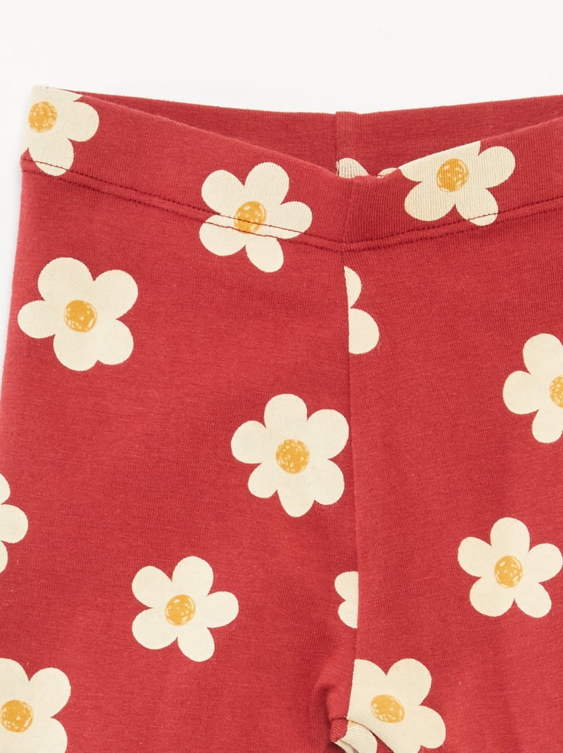 Legging largo Rojo - Kiabi