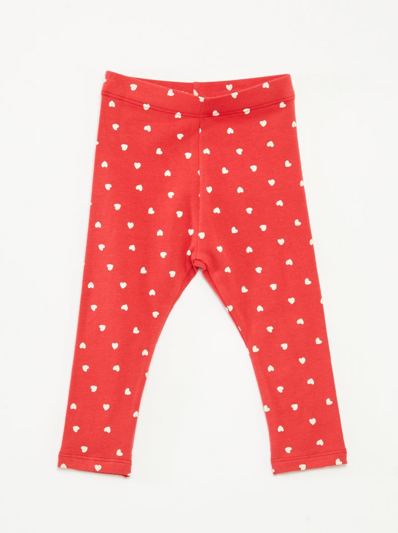 Legging largo Rojo - Kiabi