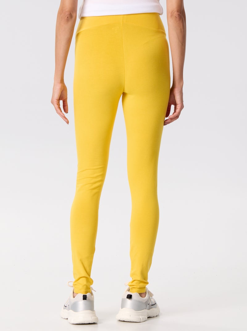 Legging largo sin costuras Amarillo - Kiabi