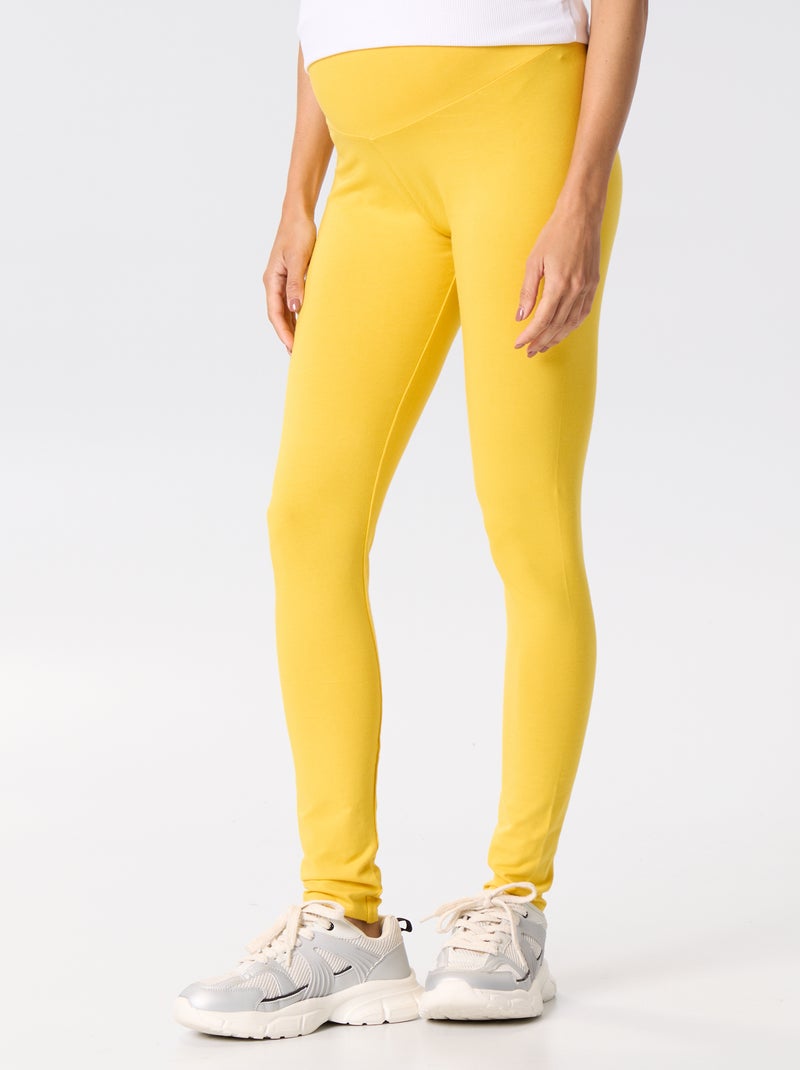 Legging largo sin costuras Amarillo - Kiabi