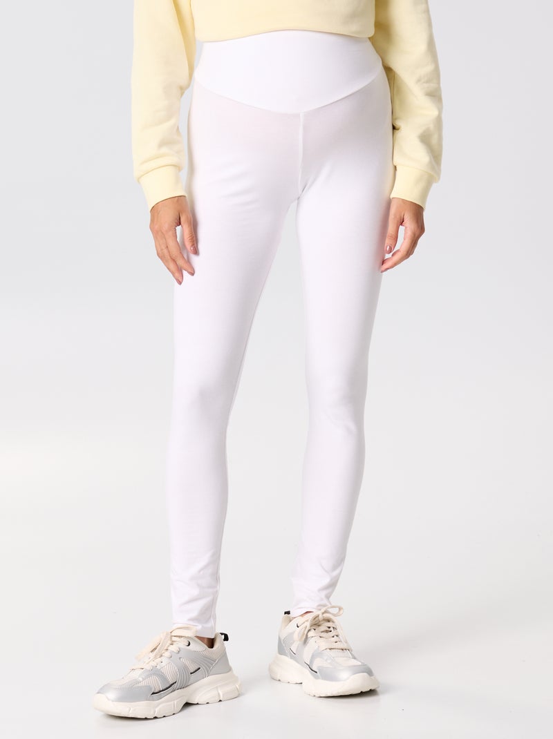 Legging largo sin costuras Blanco - Kiabi