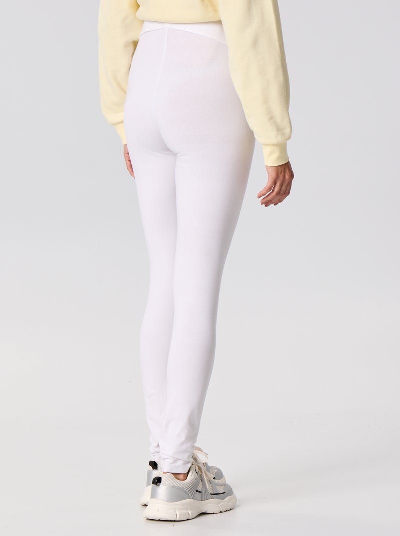 Legging largo sin costuras Blanco - Kiabi