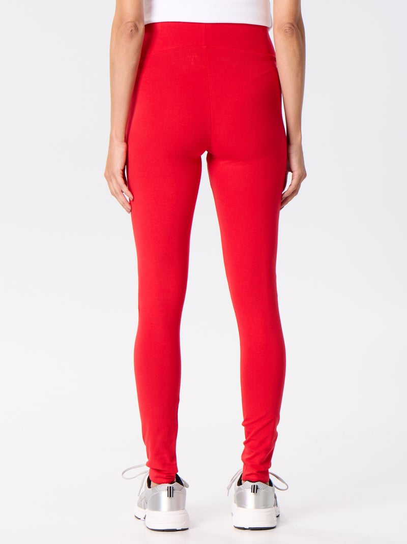 Legging largo sin costuras Rojo - Kiabi