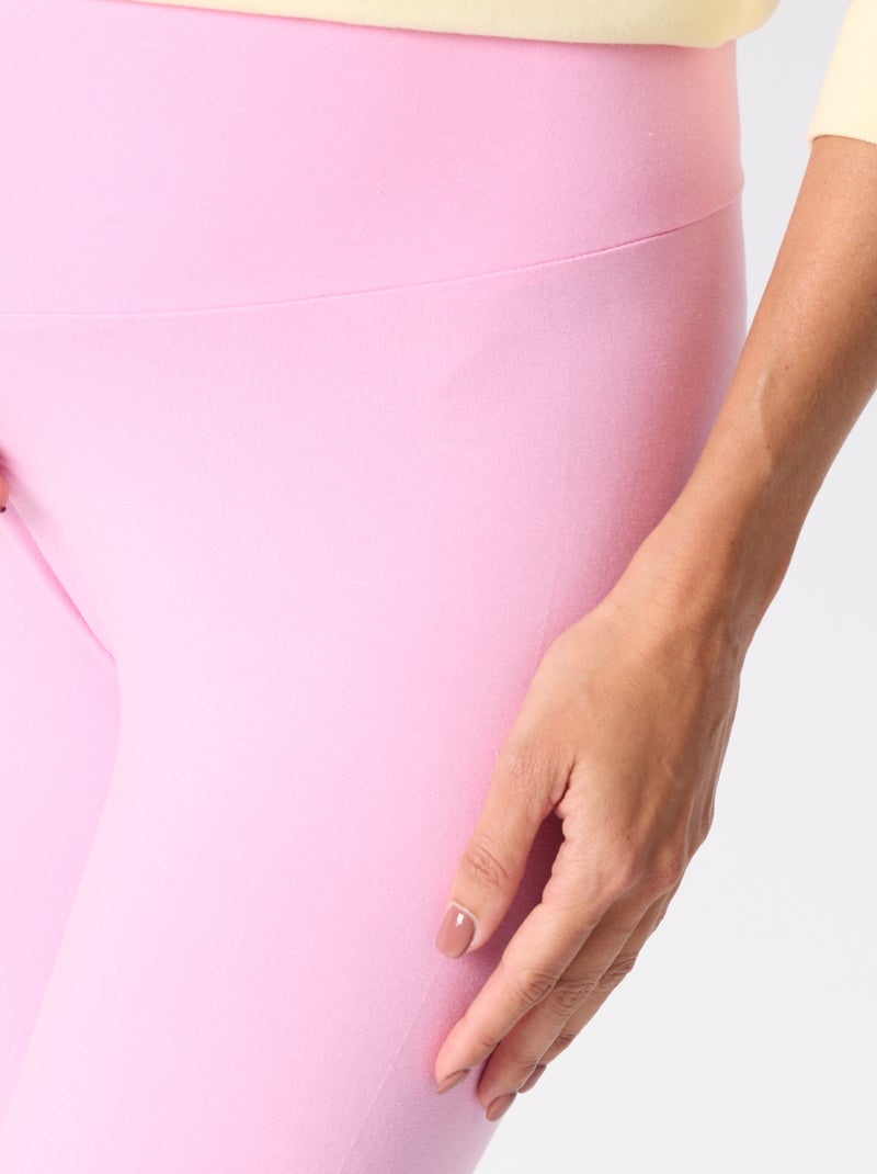 Legging largo sin costuras Rosa - Kiabi