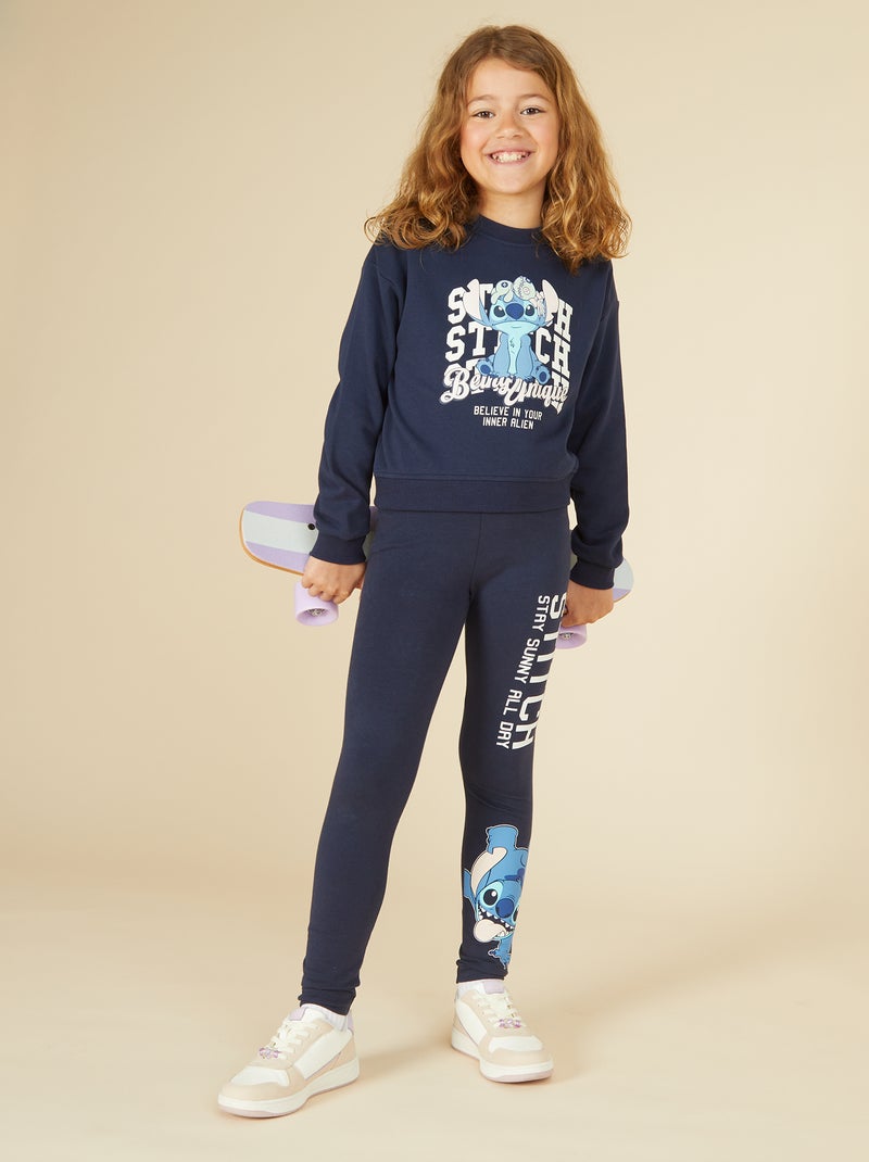 Legging largo 'Stitch' Azul - Kiabi