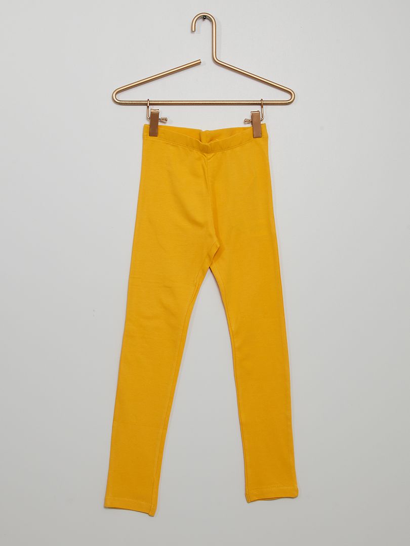 Legging largo y elástico amarillo dorado - Kiabi