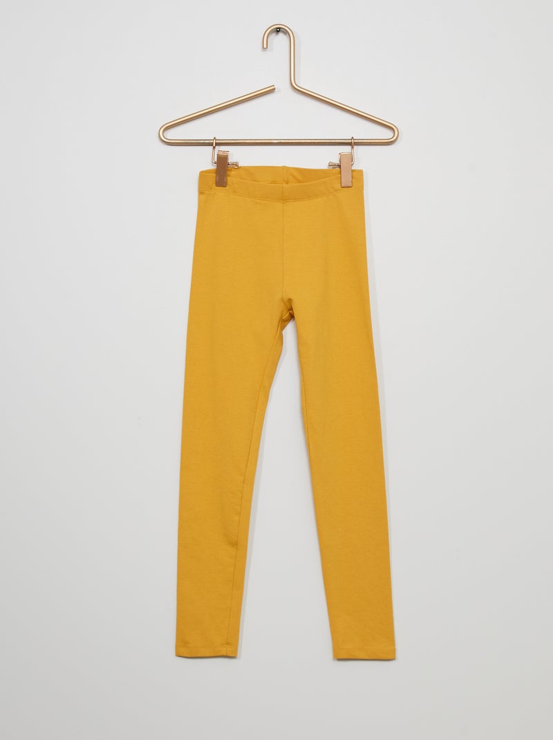 Legging largo y elástico AMARILLO - Kiabi