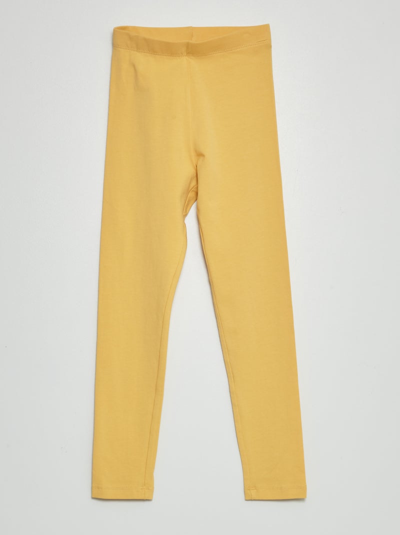 Legging largo y elástico amarillo - Kiabi