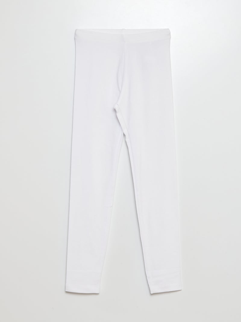 Legging largo y elástico BLANCO - Kiabi