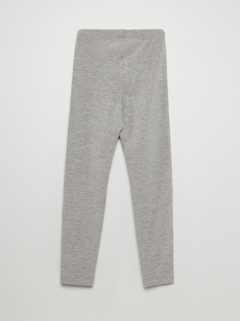 Legging largo y elástico GRIS - Kiabi