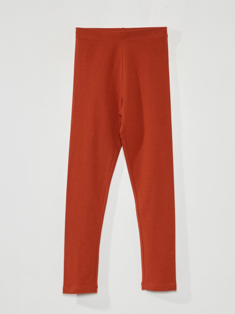 Legging largo y elástico marrón - Kiabi