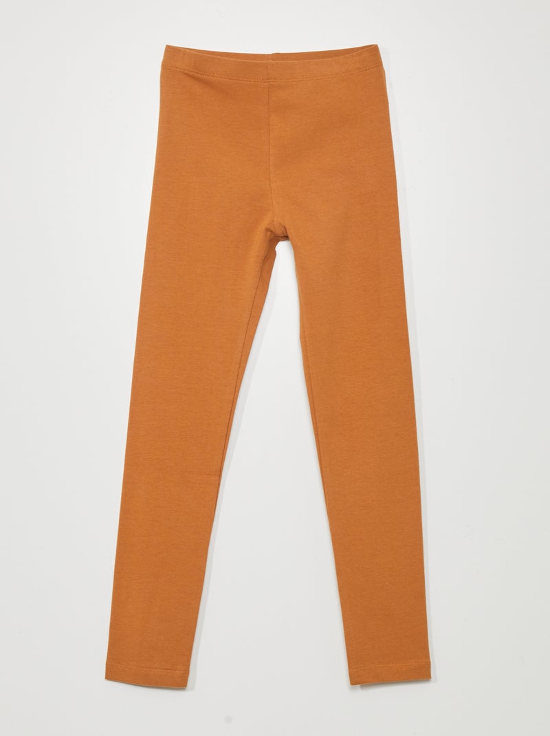 Legging largo y elástico MARRON - Kiabi