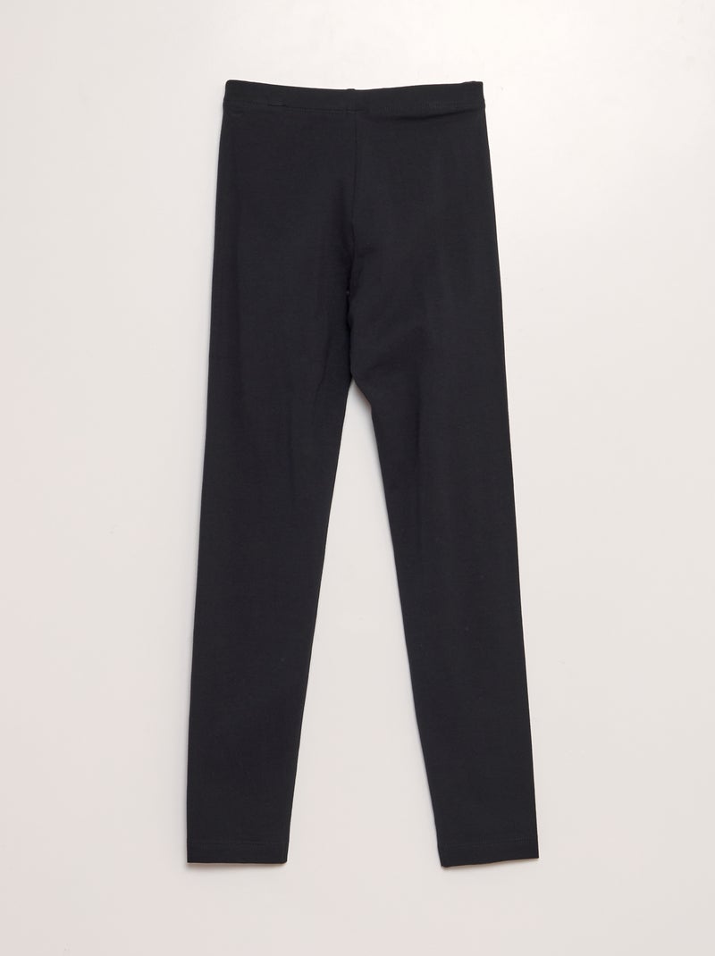 Legging largo y elástico negro - Kiabi