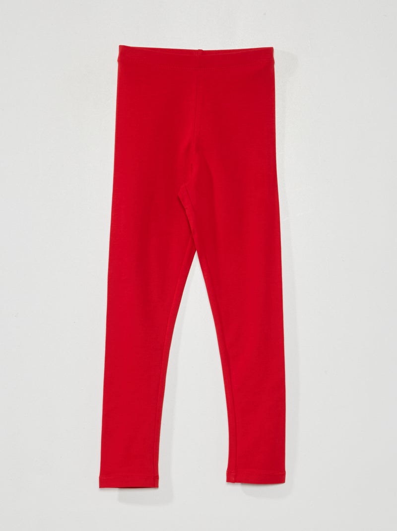 Legging largo y elástico ROJO - Kiabi