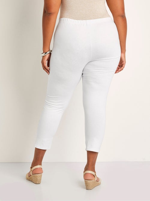 Legging liso corto con cinturilla elástica - Afibel - Kiabi