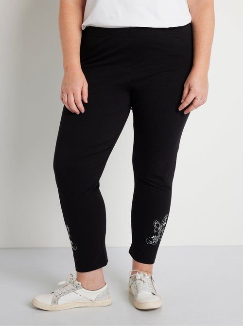 Legging liso corto con cinturilla elástica - Afibel - Kiabi Legging liso corto con cinturilla elástica - Afibel - Kiabi