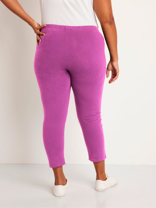 Legging liso corto con cinturilla elástica - Afibel - Kiabi