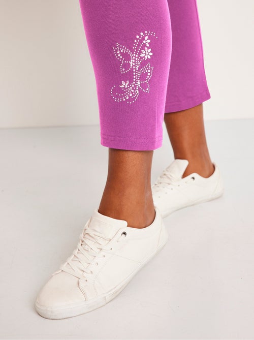 Legging liso corto con cinturilla elástica - Afibel - Kiabi