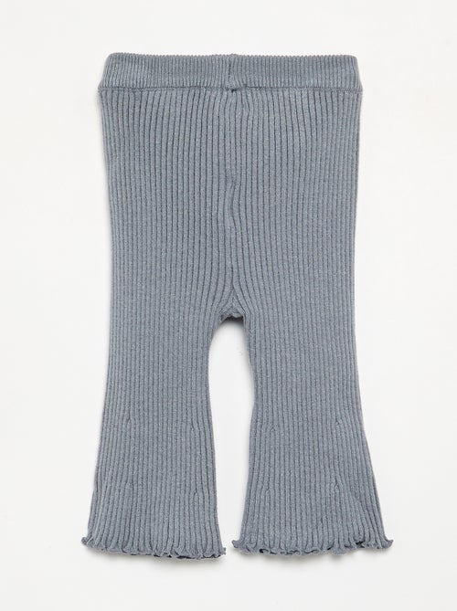 Legging liso de punto acanalado - Kiabi Legging liso de punto acanalado - Kiabi