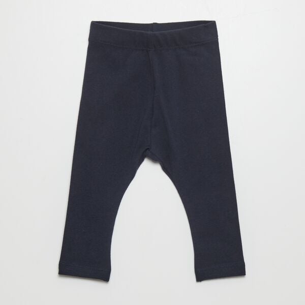 Legging liso de punto bebé niña - AZUL - Kiabi - 2,50€