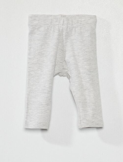Legging liso de punto - GRIS - Kiabi - 2.50€