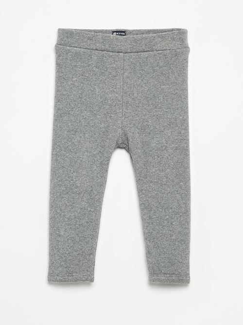 Legging liso de punto perchado - Kiabi Legging liso de punto perchado - Kiabi