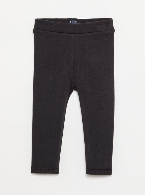 Legging liso de punto perchado - Kiabi
