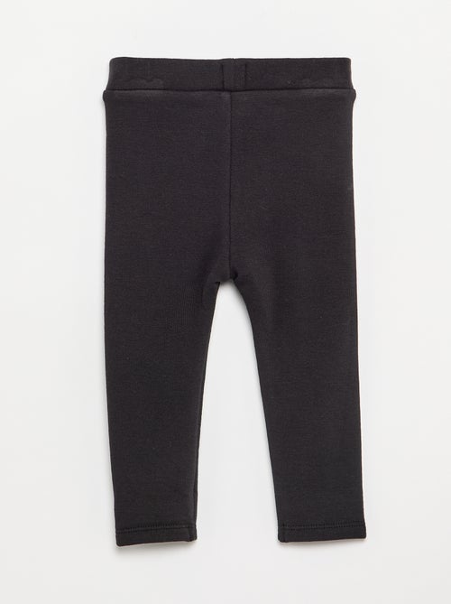 Legging liso de punto perchado - Kiabi